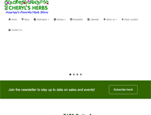Tablet Screenshot of cherylsherbs.com